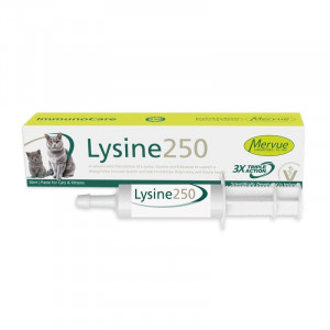 MERVUE LYSINE 250 papildbarība kaķiem, kaķēniem Imunitāte 30ml